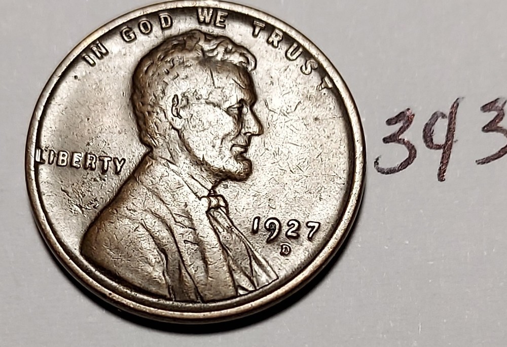 1927-D Lincoln Wheat Cent #343