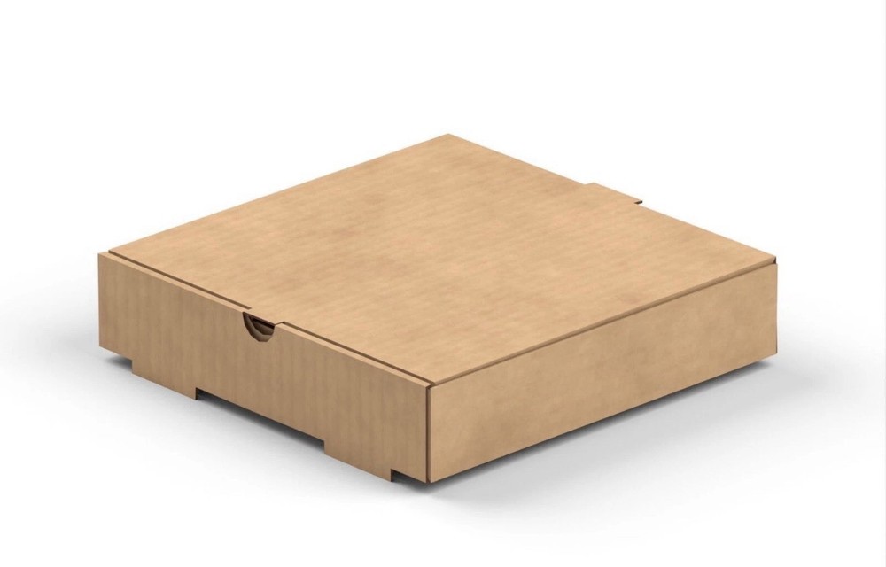 10" x 10" x 2" Kraft Corrugated Plain Unprinted Pizza / Bakery Box (200/Bundle)