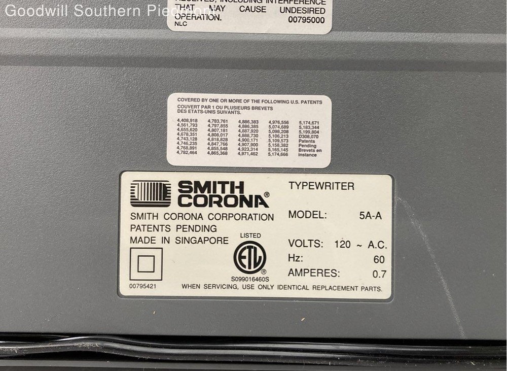 Smith Corona 5A-A Typewriter - Tested