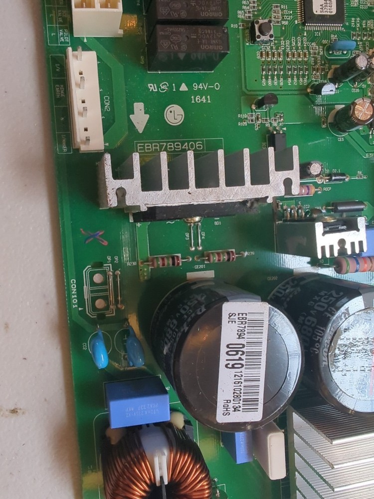 LG Refrigerator Control Board - Part Number EBR78940619