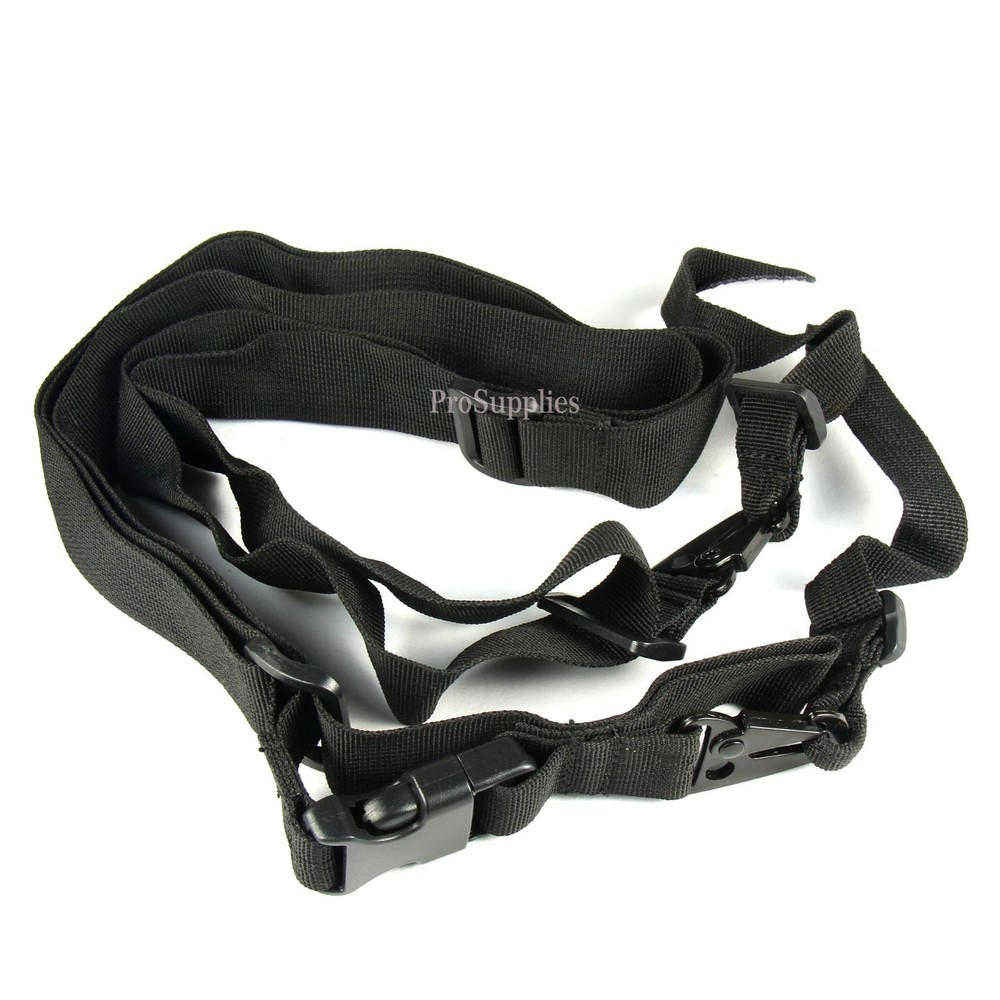 Two 2 Point Tactical Adjustable Sling Hunting Strap - BLACK