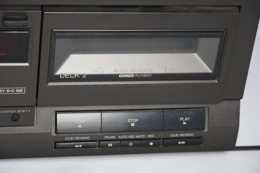 Working Vintage Technics Stereo Double Cassette Deck RS-TR210 PLEASE READ