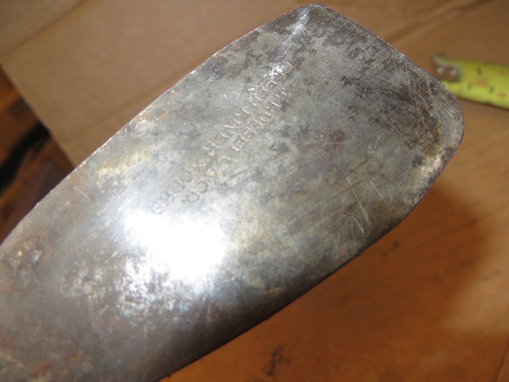 vintage OFFSET scraper WOOD HANDLE J. R. RUSSEL & CO. GREEN RIVER