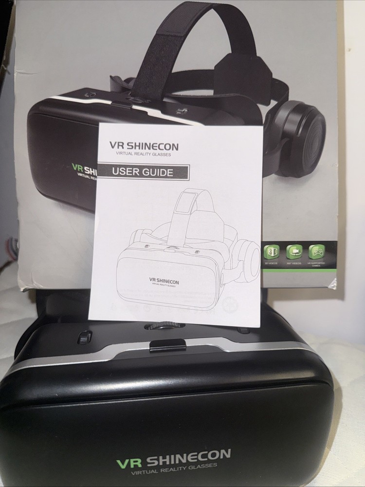 VR Shinecon Black Glasses for Virtual Reality