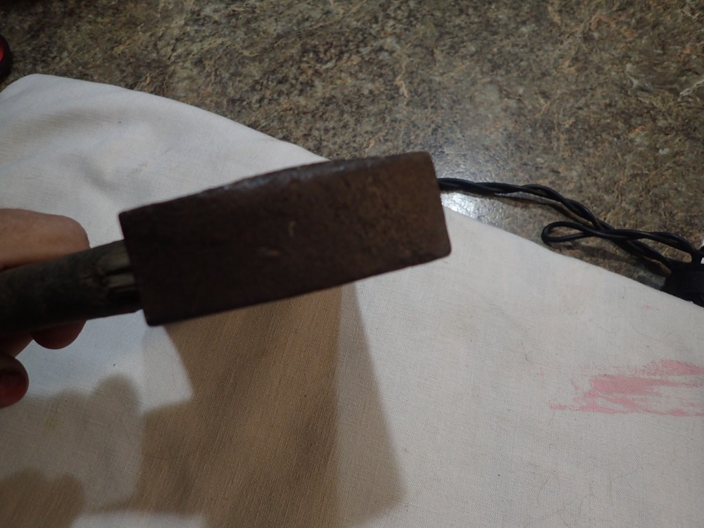 Vintage Keyatone AXE TOOL Single Bit Axe Head with wood handle