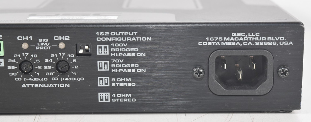 QSC SPA2-200 2 Channel Power Amplifier