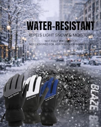 Unisex Active Winter Gloves – Touchscreen Compatible, Warm Large Medium Gray