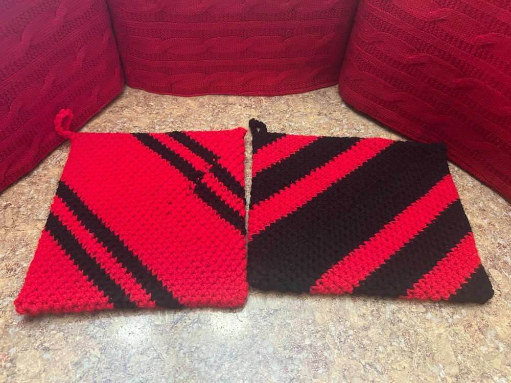 crochet pot holders kitchen