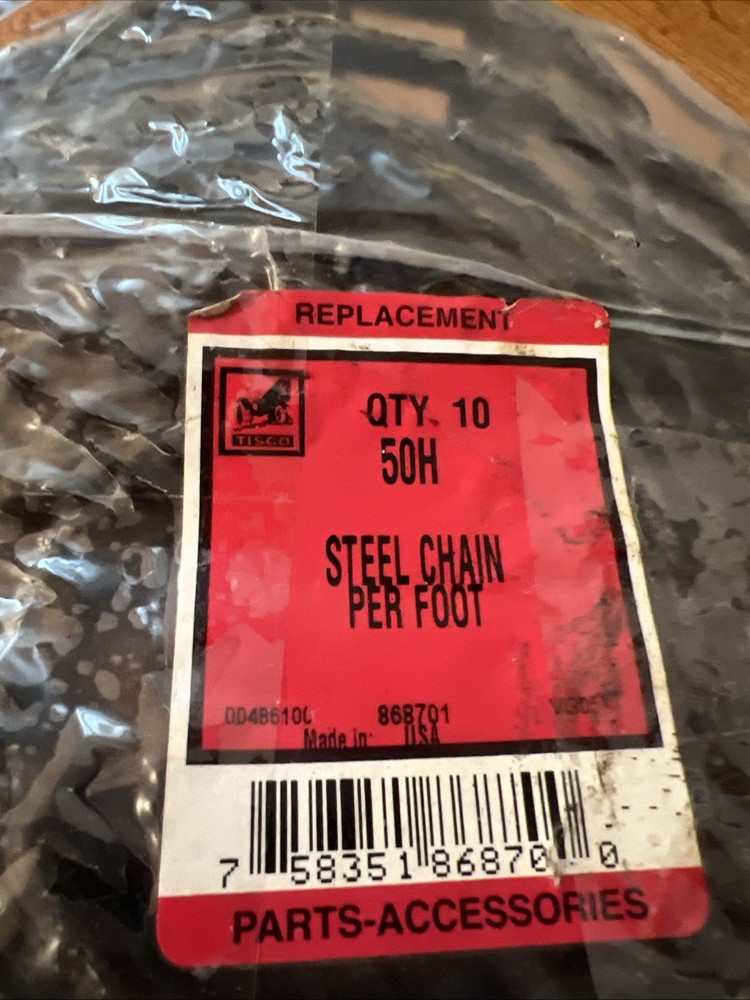 TISCO: Roller Chain 50 H, 10 Foot