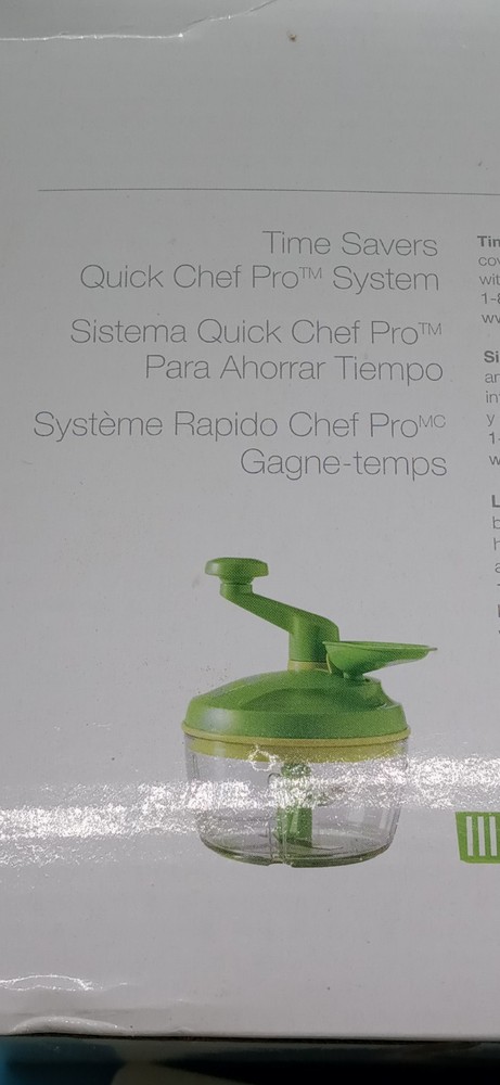 Tupperware Quick Chef Pro System Manual Food Processor - Green