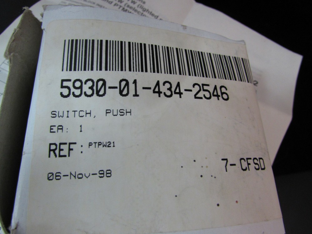 PTP21 Push Switch Manufactured by HONEYWELL MICROSWITCH