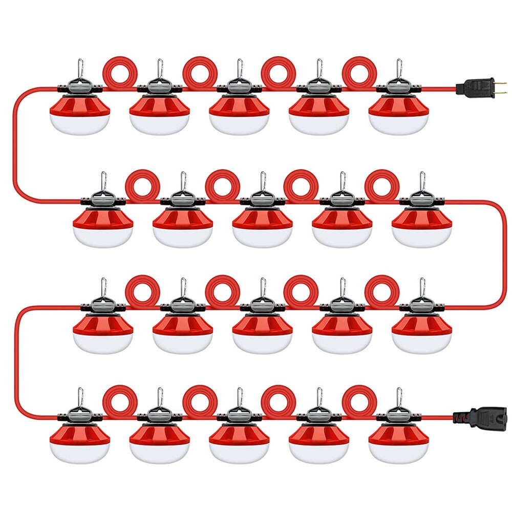 50/100/200FT Construction String Lights LED Industrial Grade LED Work Lights
