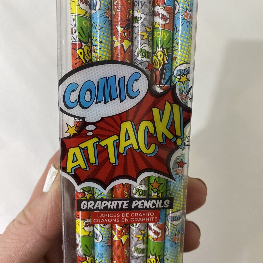 Comic Attack Ooly 12 Graphite # 2 Pencil Set Sketching Writing School