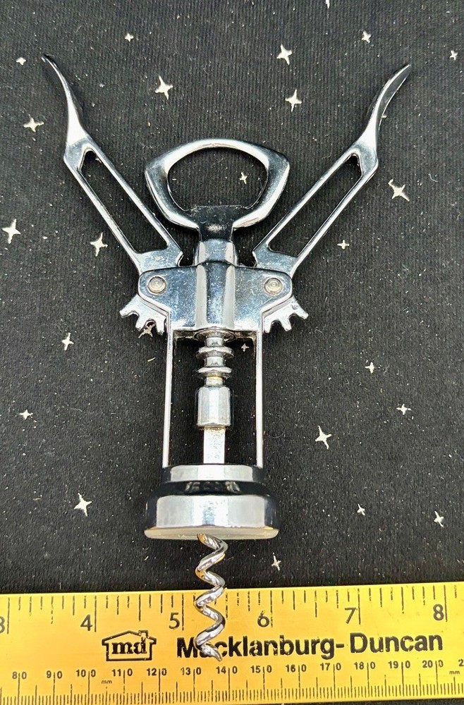 Wine Bottle Winged Corkscrew Puller Kitchen Tool 6"