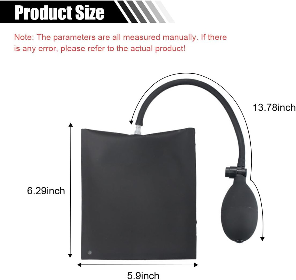 Air Wedge Pump, Professional Leveling Alignment Tool, Auto Adjustable Inflatable