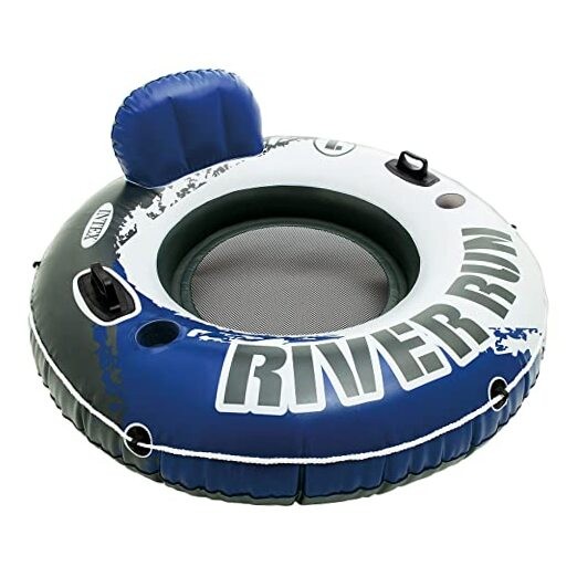 58825EP Inflatable Floating Lounge: Comfortable Backrest – Blue River Run 1