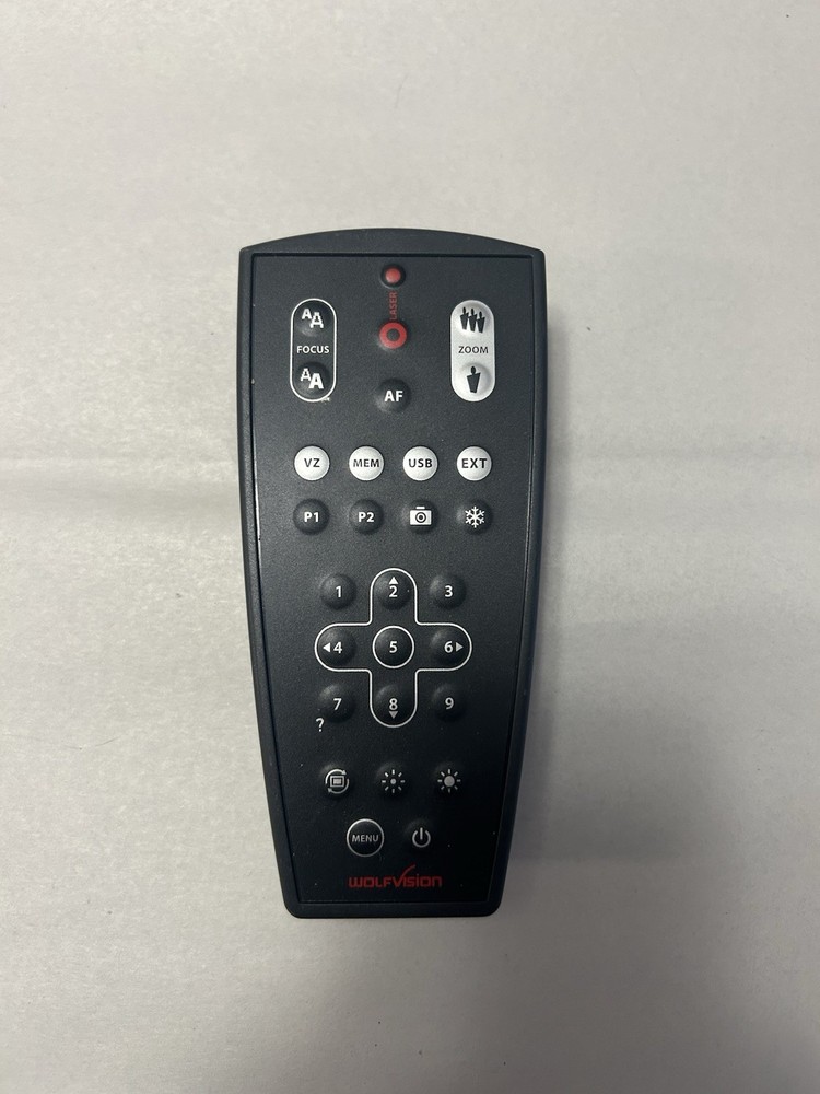 WolfVision Visualizer Remote With Laser  for VZ-C12, VZ-C32 WORKS