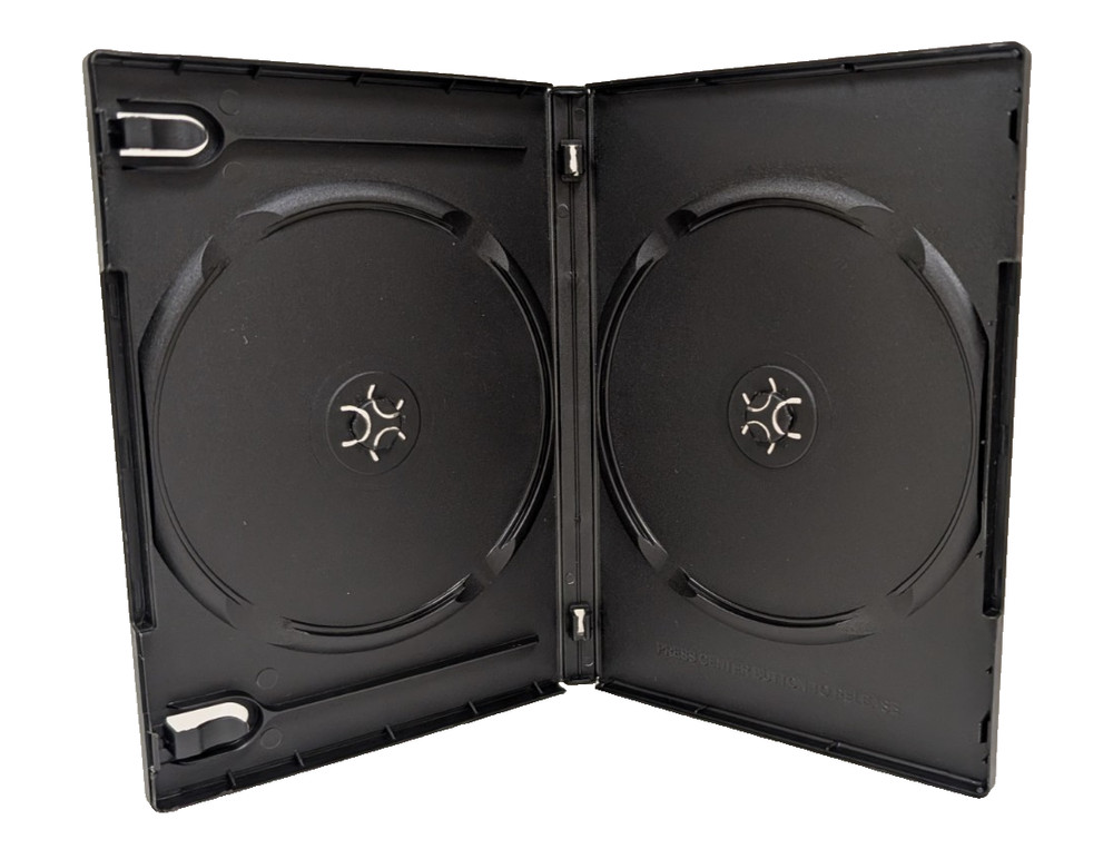 Empty Black Standard Size Double DVD Case 1pc