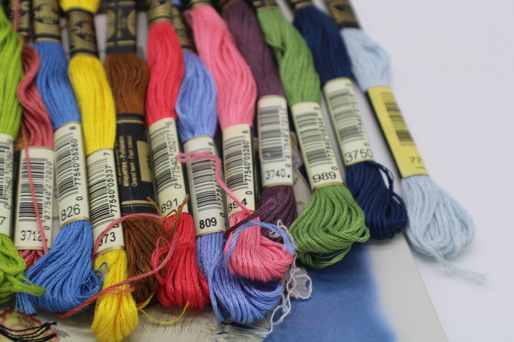 Cross Stitch Patterns With 19 Dmc Floss Skeins