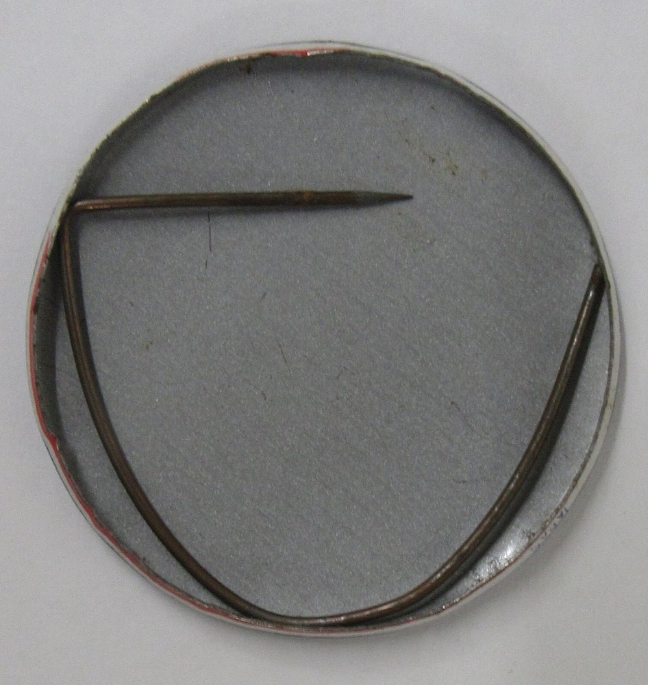 1960's HELLO HANDSOME 1 5/8" Japan tin litho pinback button fb