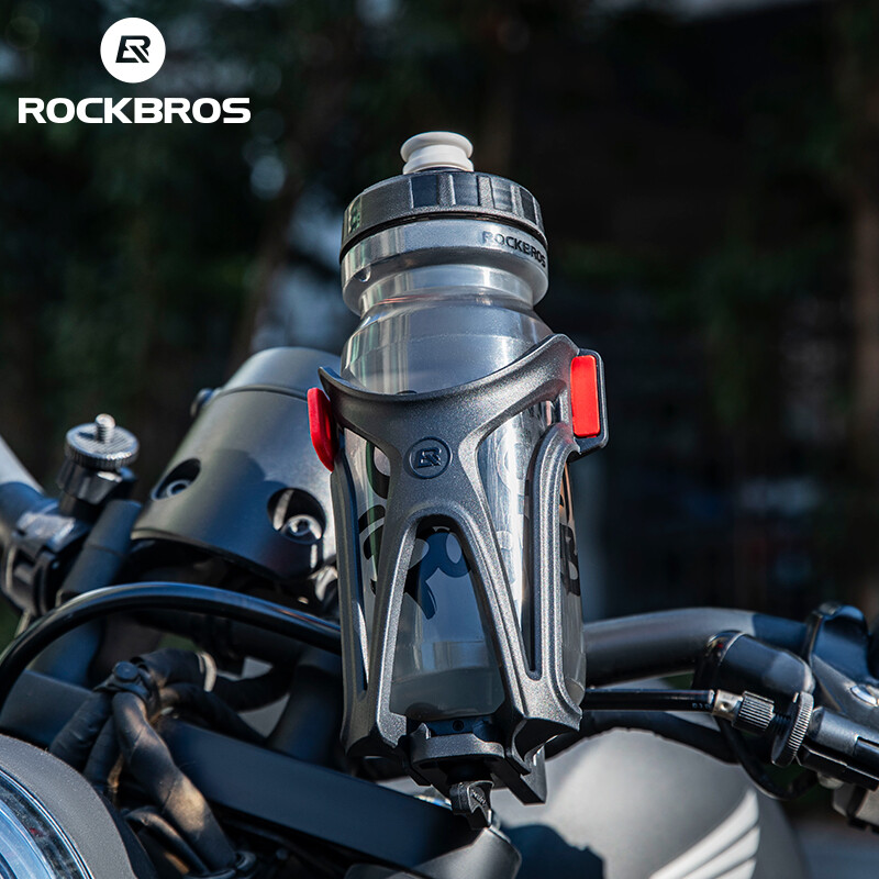 ROCKBROS Motorcycle Water Holder Adjustable Ebike Handlebar Bottle Cage