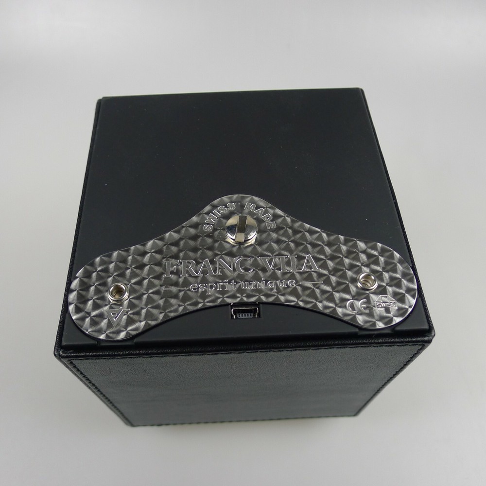Franc Vila Black Leather Watch Winding Box with Outer Box