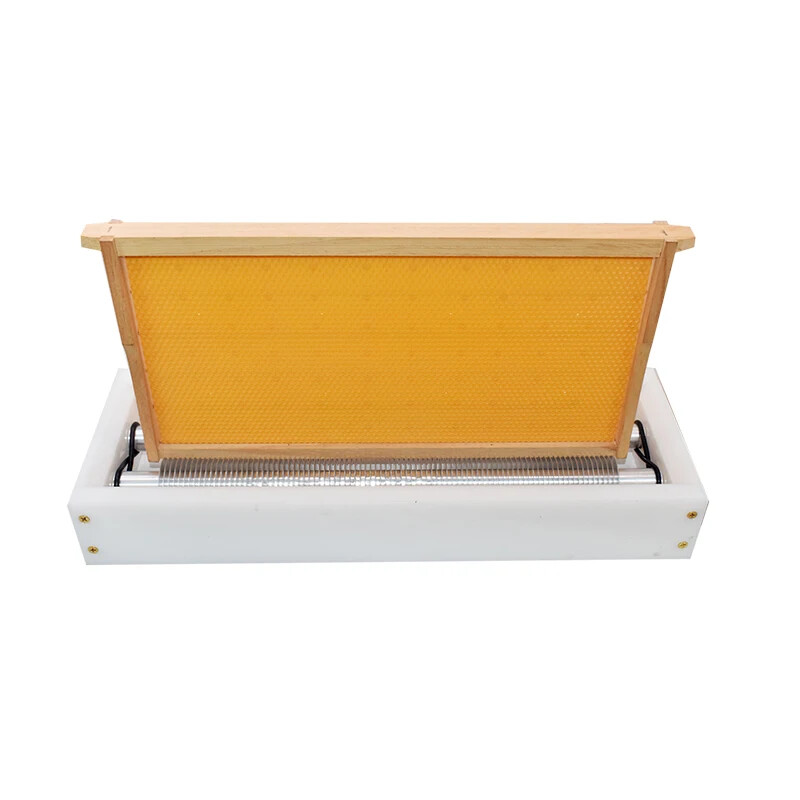 Double Roller Beekeeping Comb Honey Uncapper Uncapping Machine Frame Extractor