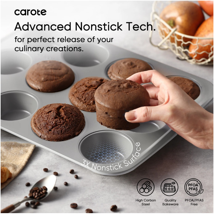 Carote 9 Pc Stackable Nonstick Bakeware Set