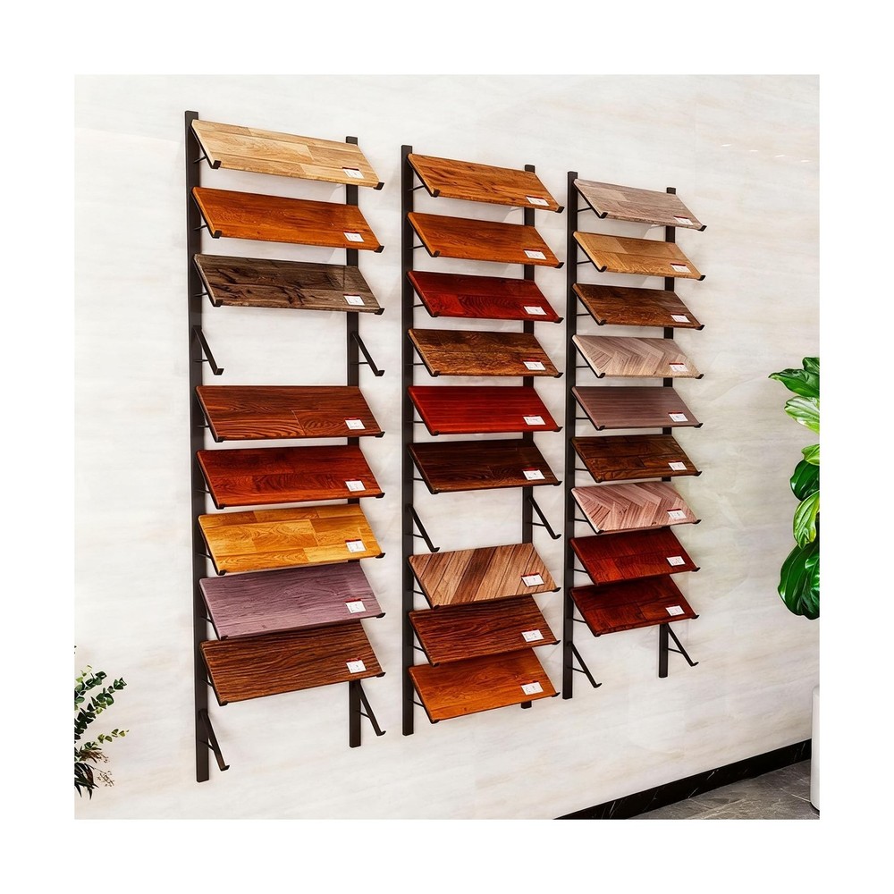 Wall Mounted Floor Tile Storage Rack, 10-Layer Porcelain Sample Display Stand...