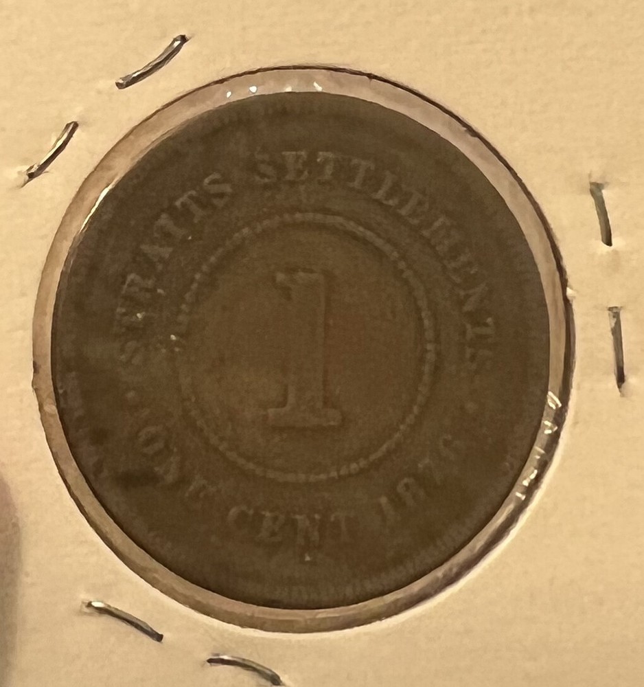 Straits Settlements 1876 1 Cent KM-9