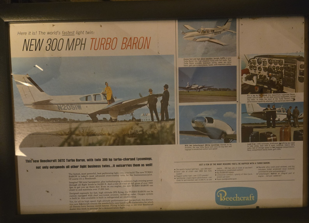Beechcraft 56TC Turbo Baron poster