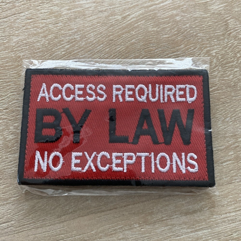 Assistance Animal Patch Access Required By Law No Exceptions