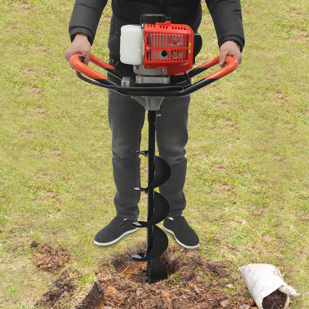 2.3HP Earth Auger Digging Drill Machine Kit Post Hole Digger with 3 Drill Bits