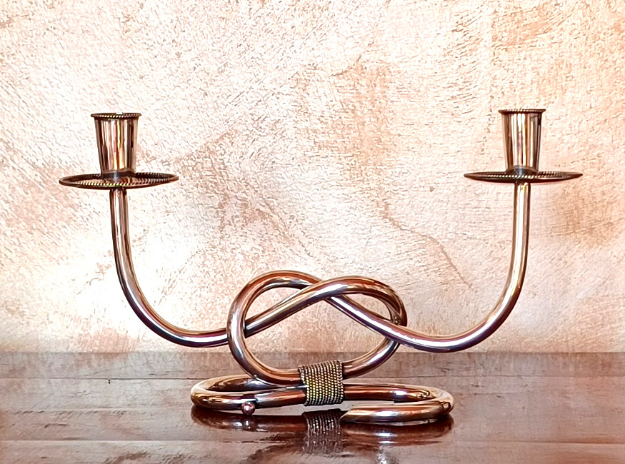 SILVER 800 2 Flame Chandelier