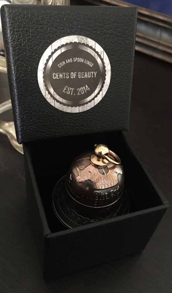 Handcrafted 2nd Amendment Motorcycle bell - Custom Made From Coins!