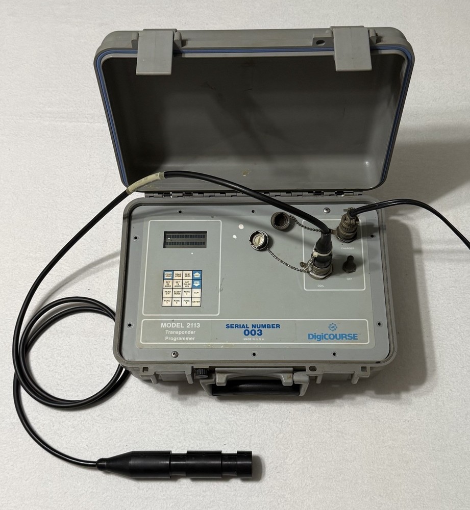 Transponder Programmer Marine Survey DigiCOURSE 2113 w/ Coil SN003 Powers On