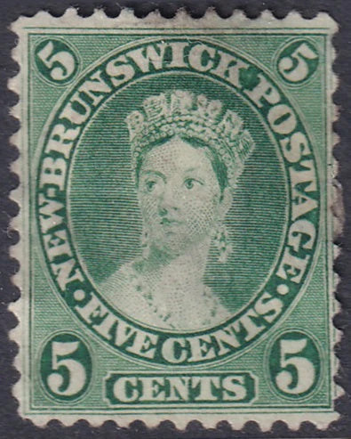 New Brunswick 1860 Sc 8a  MNG(*) heavy hinge