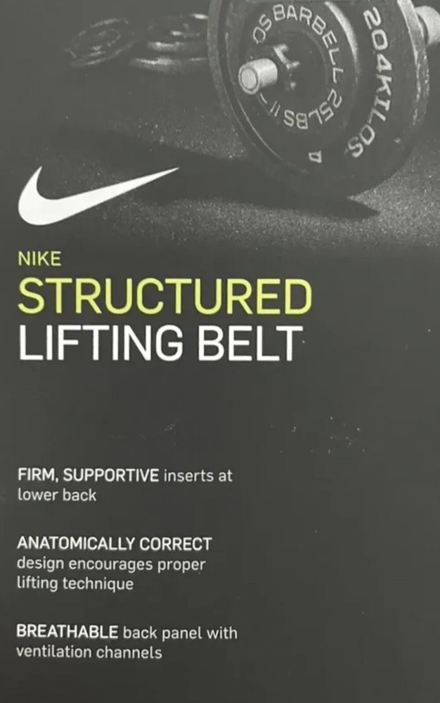 Nike Structured Lifting Belt | Size: M Black/Yellow - NWT!!!