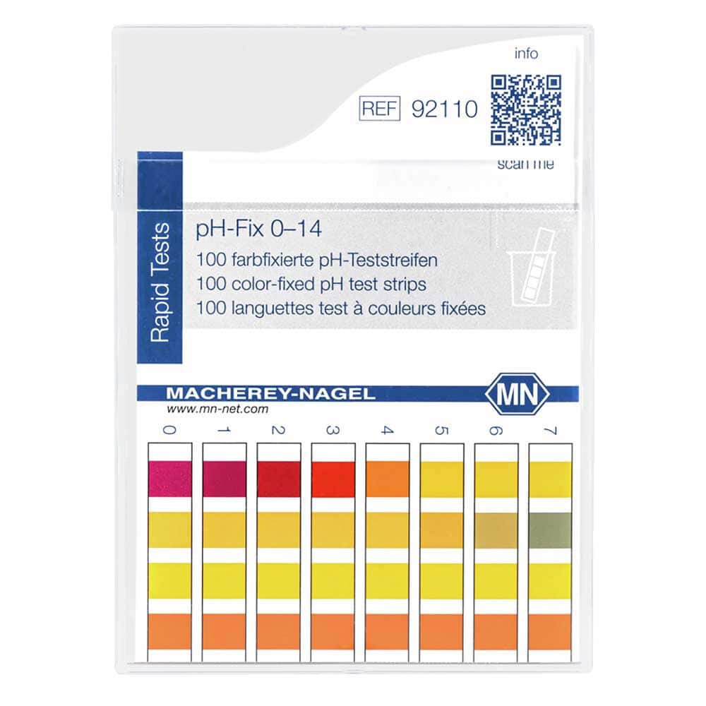 Macherey-Nagel pH-Fix Test Strips, 0-14. Pk/100