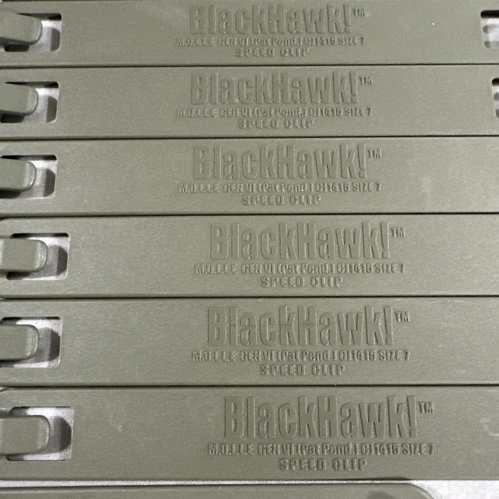 BUNDLE OF 30 MOLLE BLACKHAWK STRIKE MOUNTING SPEED CLIPS - Size 7 - 9 - 5