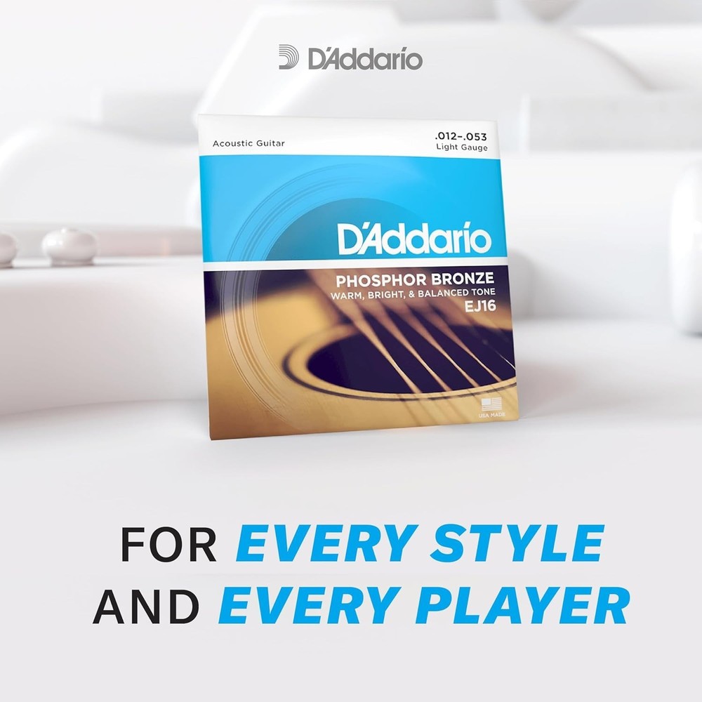 3 Pack D'Addario EJ73 Mandolin Strings, Phosphor Bronze, Light 10-38 EJ73-3D