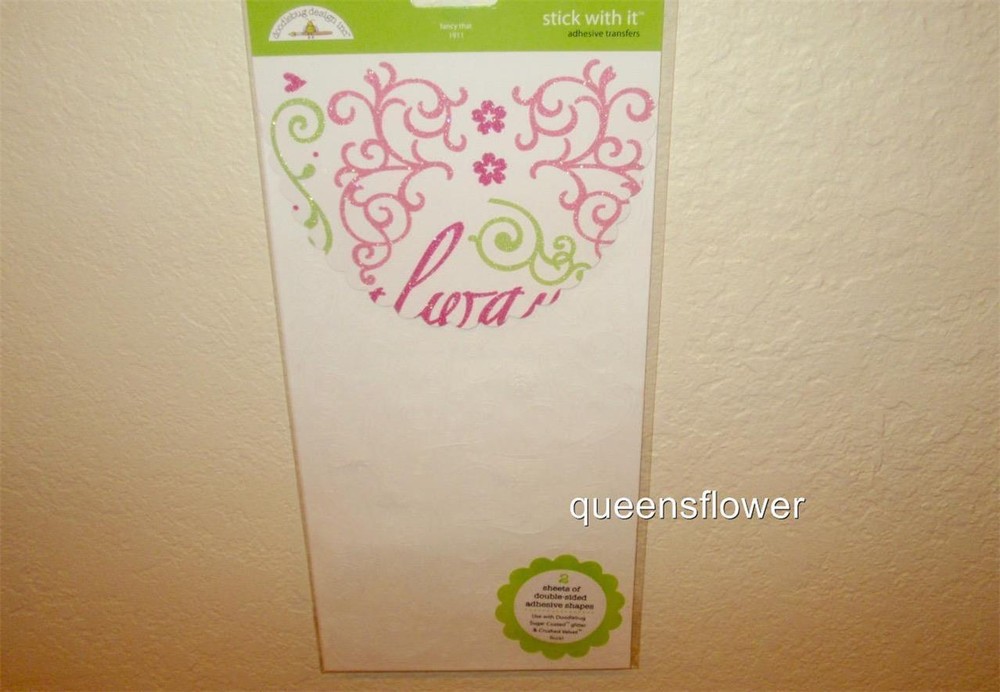 DOODLEBUG DESIGN STICK WITH IT ADHESIVE TRANSFERS FANCY THAT