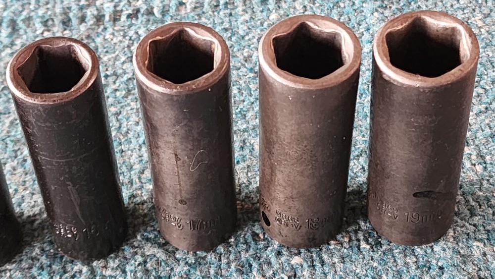 8-Piece Performance Tool 1/2" Drive 6-pt Deep Impact Sockets! Chrome- Vanadium!