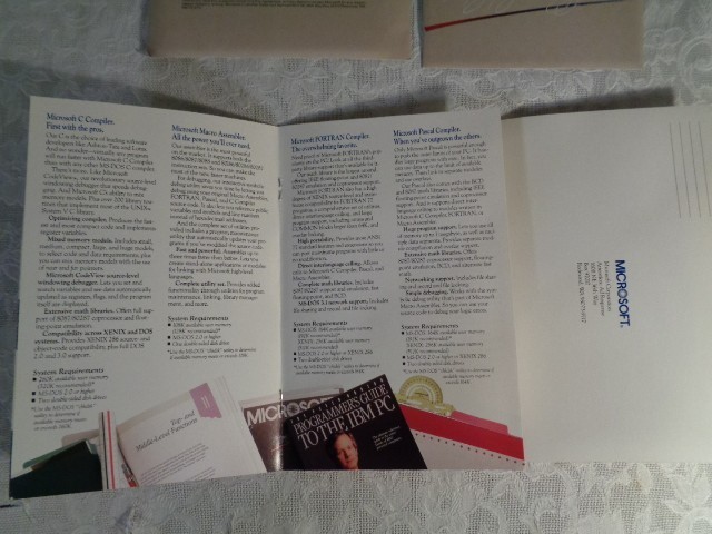 Microsoft QuickBASIC Compiler 2.0 5.25" Floppy Vintage Computer Programming Tool