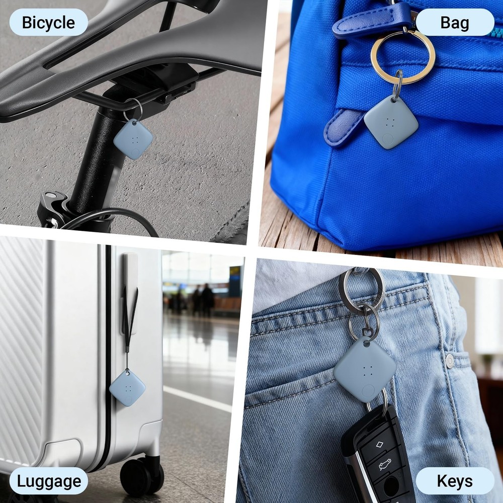 OTIC Dual-System Bluetooth Tracker Tags 4 Pack, Waterproof Item Finder Locato...