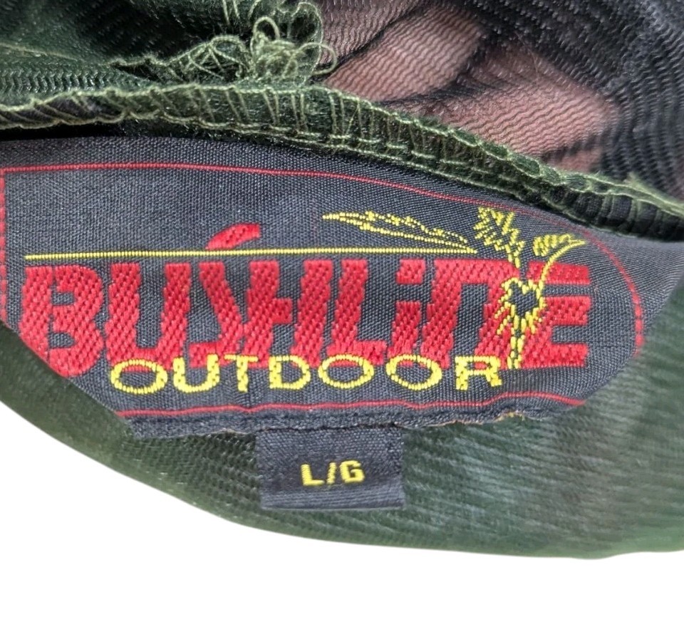 Mosquito Bug Protective Full Zip Jacket Bushline Size Large Green