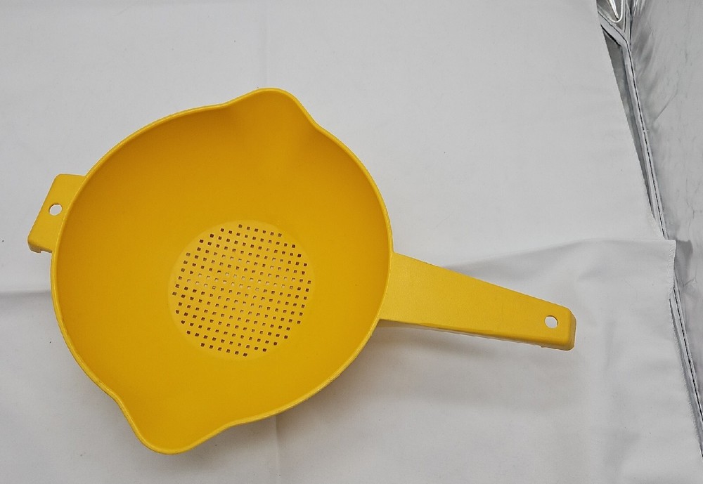 Vintage Yellow Tupperware Colander/Strainer