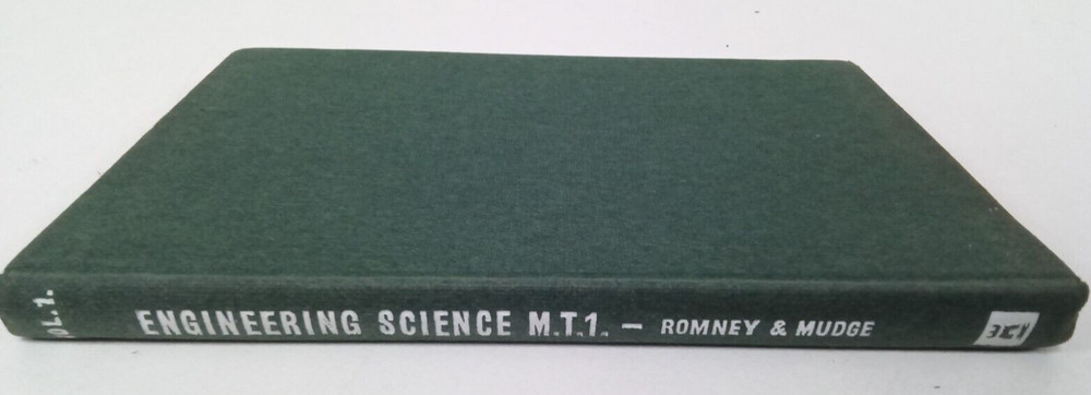 Vintage Book Technical College Series Engineering Science Vol. 1 Mudge & Romney
