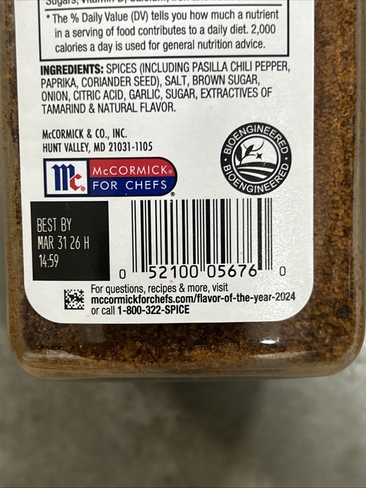 McCormick Tamarind & Pasilla Chile Seasoning