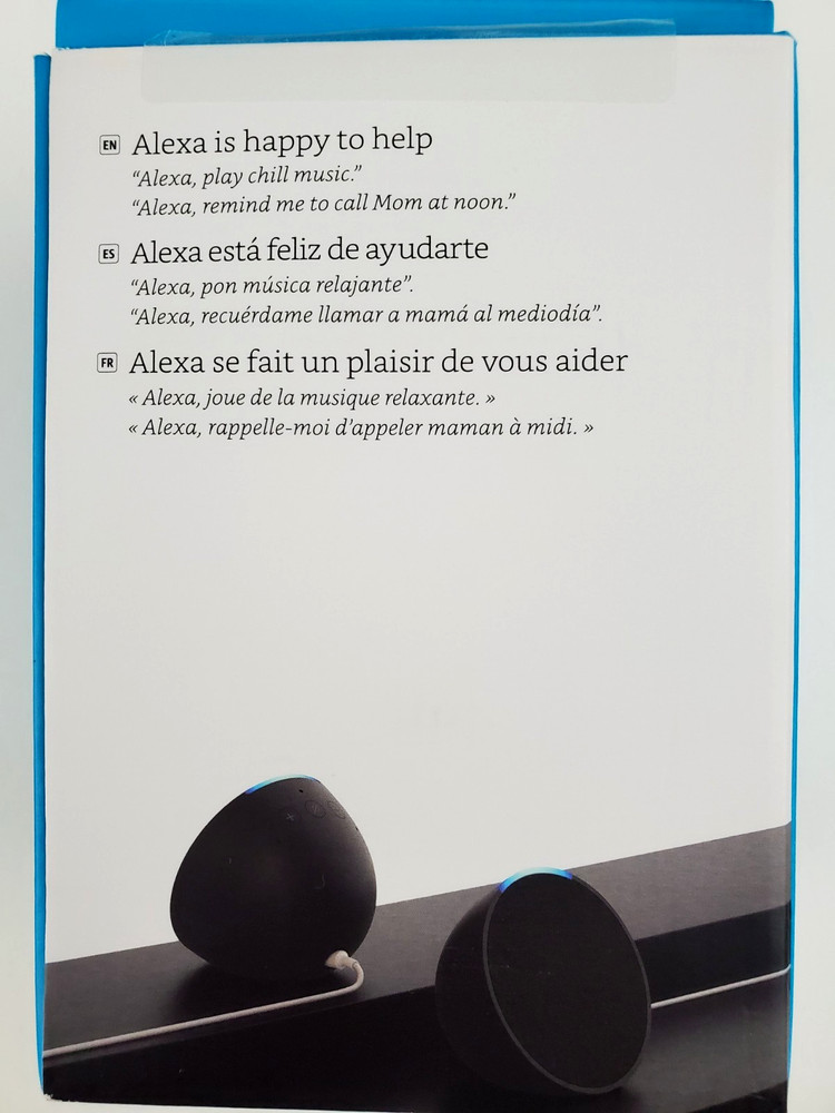 2023 Amazon Echo Pop Smart Speaker Bluetooth Black Model C2H4R9 New Electronics